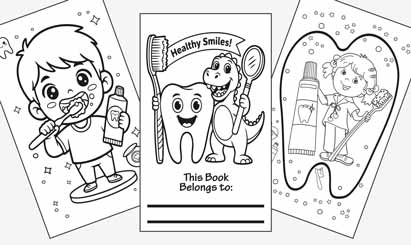 Dental Coloring Book Inside
