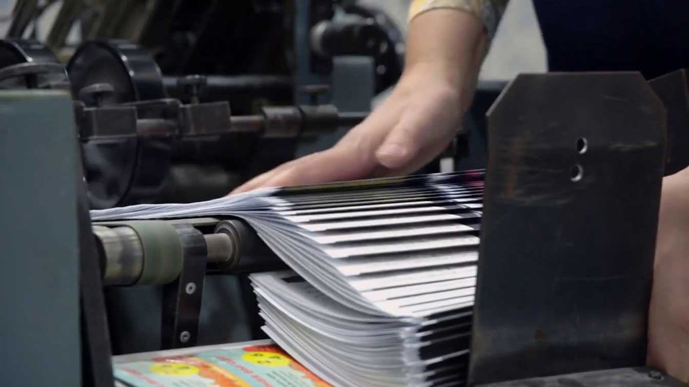 Commercial printing press