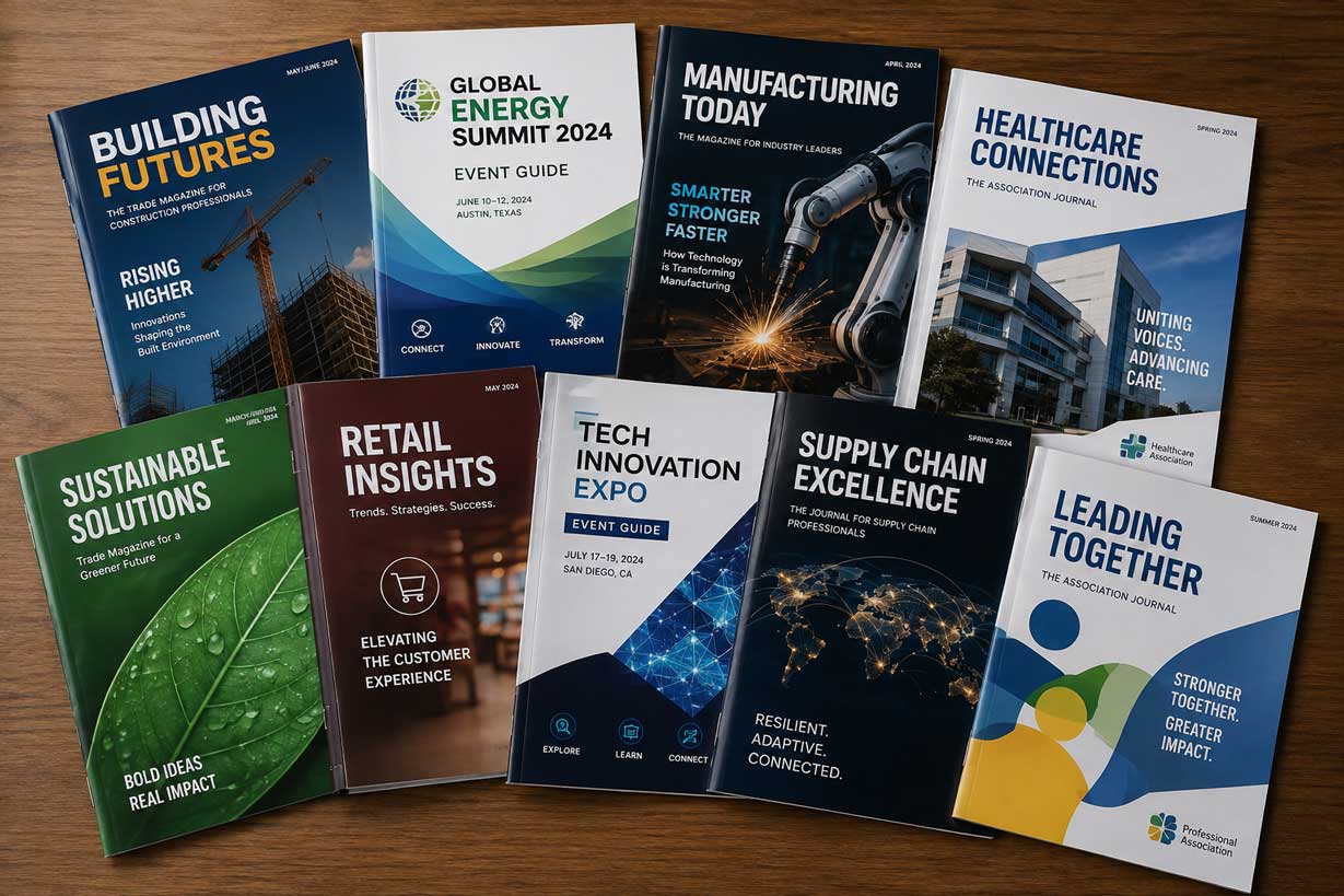 Trade magazines, event guide and association publication
